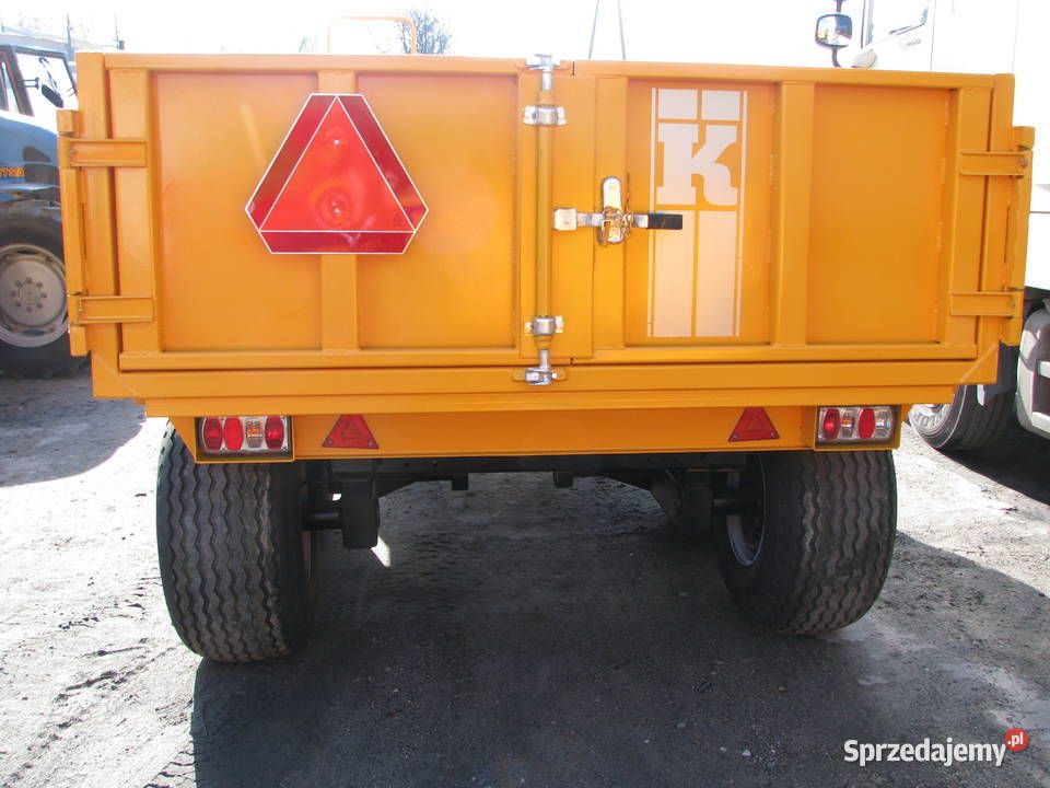 NOWA Przyczepa budowlana firmy KELLFRI 9ton z nieuszkodzony