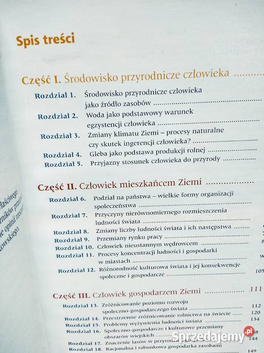 Nasz świat geografia podręcznik unikatowe Warszawa sprzedam