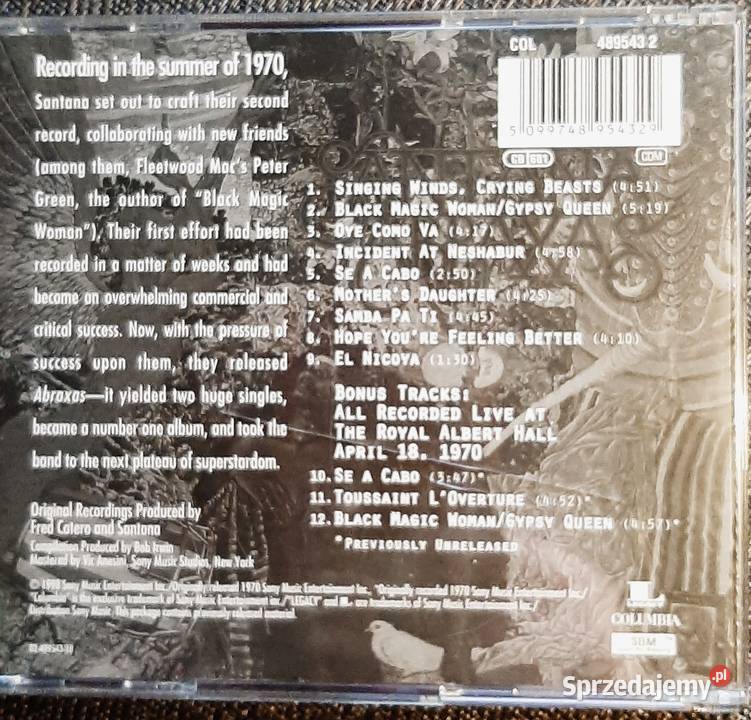 Najlepszy Album CD CARLOSa SANTANY Kultowy Płyty i kasety Katowice
