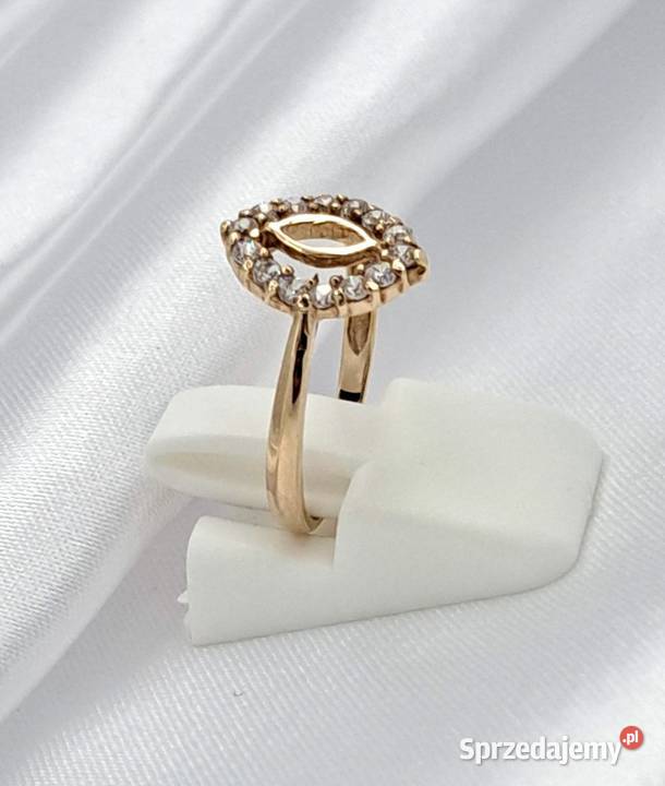 Pierścionek r11 Złoty pr585 Glamour Z677 wielkopolskie Poznań
