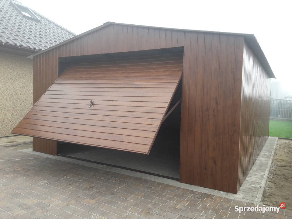 Garaż Blaszany Dwukolorowy 7x5 dwuspadowy Kraśnik