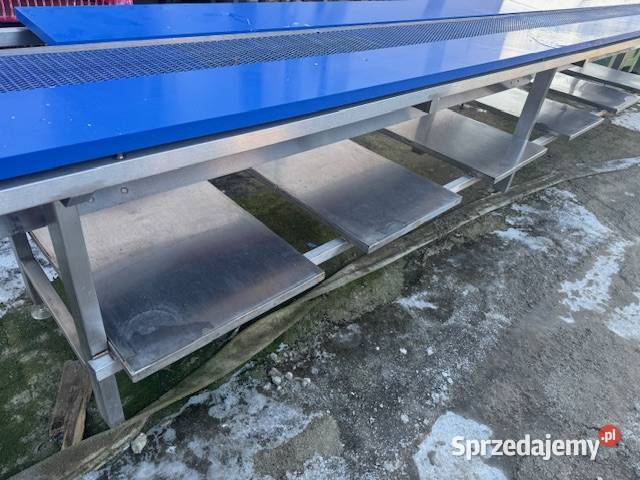 Stół rozbiorowy z przenośnikiem taśmowym 75 m Głogówko