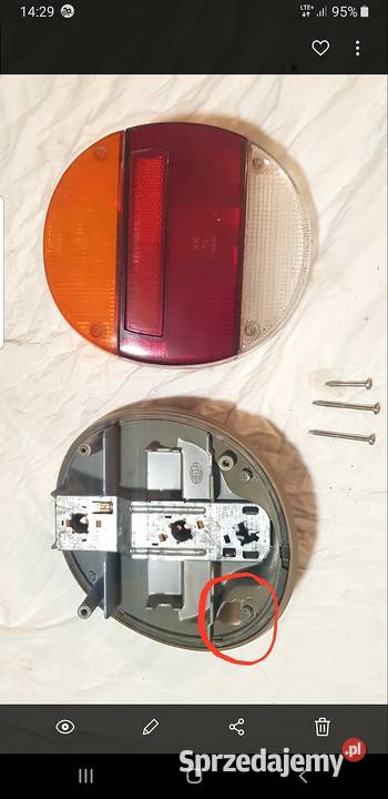 Tylna lampa vw garbus 74r Warszawa sprzedam
