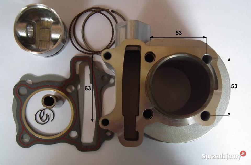 CYLINDER TŁOK 4T ATV QUAD 150 3 SKUTER ZIPP 57mm Bielsk Podlaski sprzedam