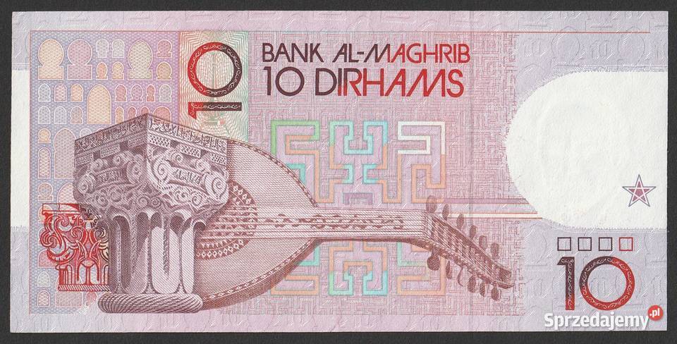 MAROKO 10 DIRHAM 1987 KRÓL MOHAMMED STAN BANKOWY sprzedam