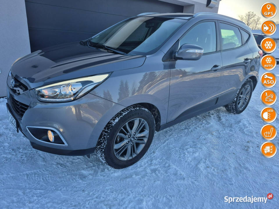 Hyundai ix35 navi grzane fotele kamera lift led tempomat Drelów