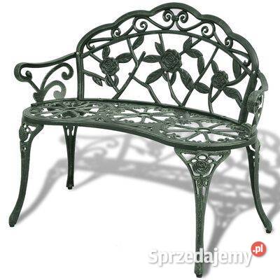 vidaXL Ławka ogrodowa 100 odlewane aluminium sprzedam