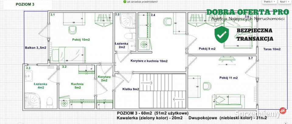 Dom 170 m 6 mieszkań dom rodzinny Liczba pokoi 7 Gdańsk
