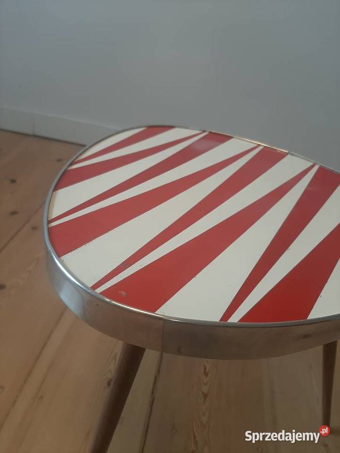 Stolik kawowy nerka patyczak z czasów PRL lata 32cm zachodniopomorskie Szczecin sprzedam