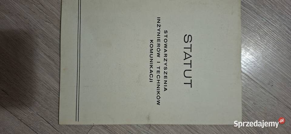 Statut SITK unikat PRL stan kolekcjonerski Łęczyca