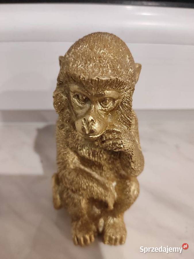 Złote małpki figurki inny kolor