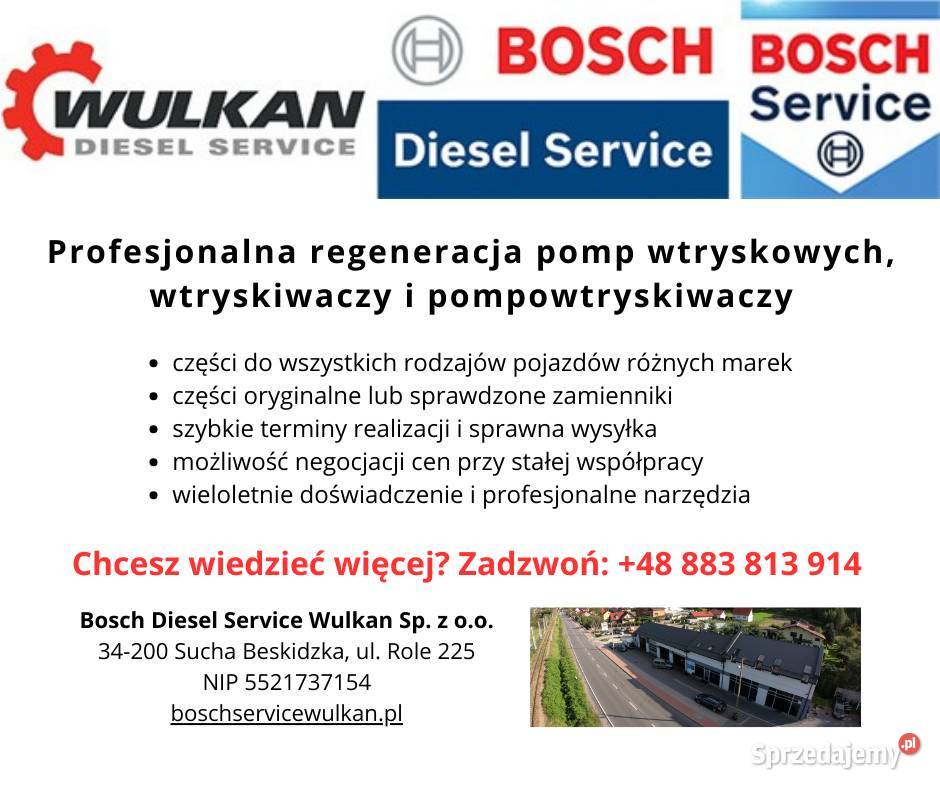 Regeneracjanaprawa pompowtryskiwaczy Bosch Sucha Beskidzka