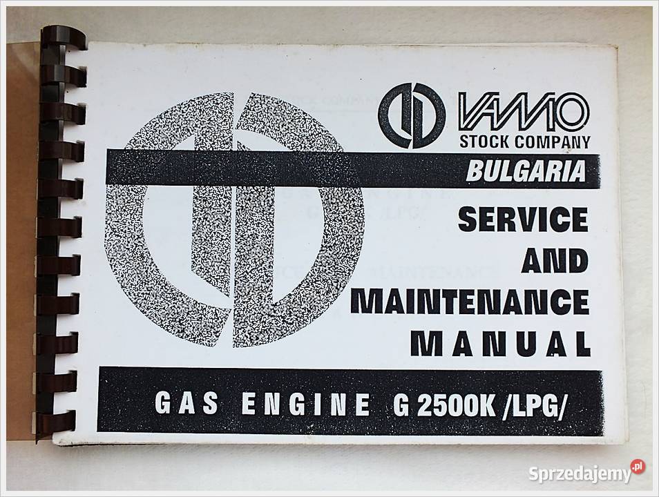 Katalog serwisowy Bułgaria G2500K LPG Balkancar Żary sprzedam