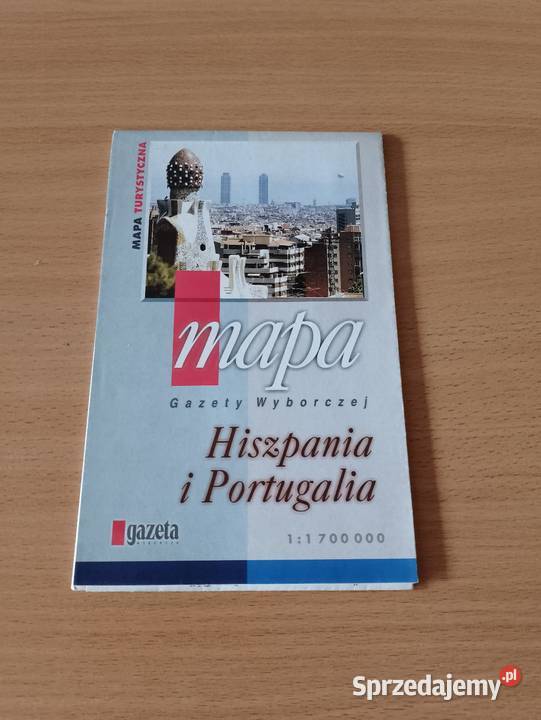 Mapa papierowa HISZPANIA i PORTUGALIA wielkopolskie Poznań