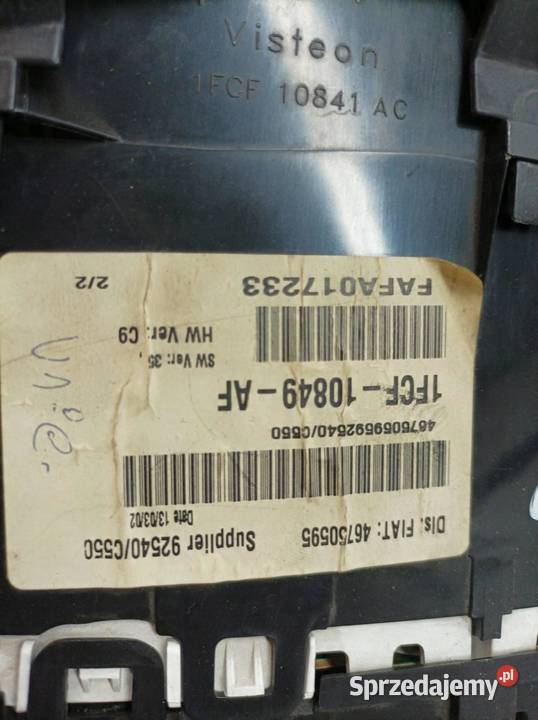 LICZNIK 1FCF10849AF 14 B Fiat Stilo I 20012010 świętokrzyskie sprzedam