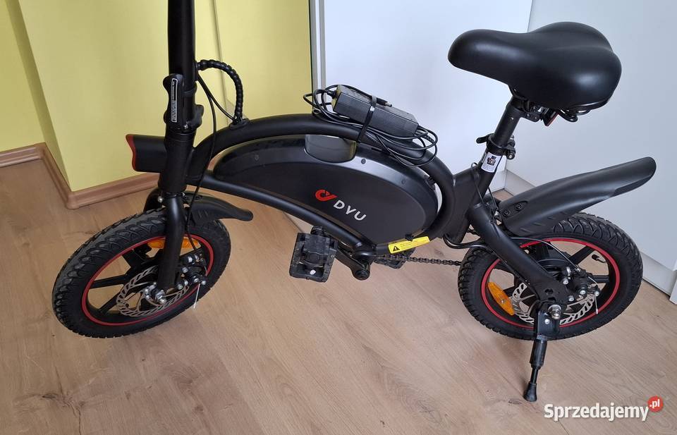 Rower elektryczny DYU składany 36V 10Ah mały Pruszków