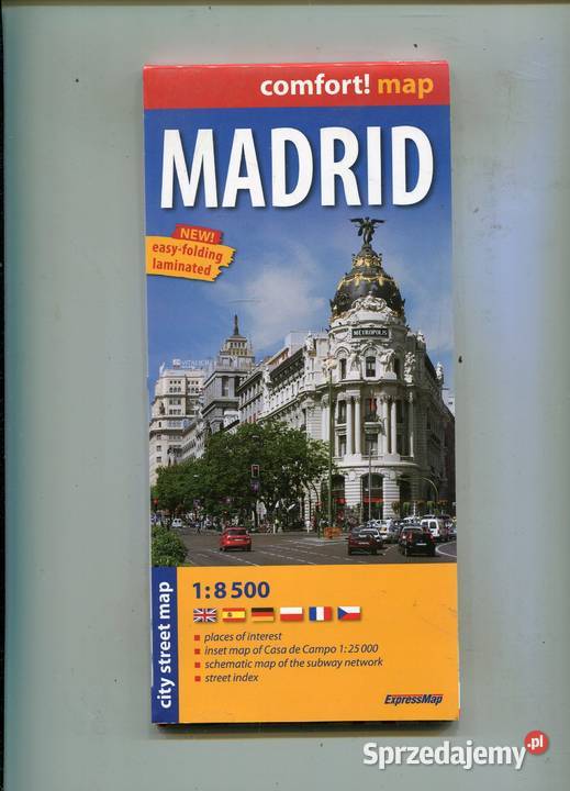 Madrid Comfort map 18 500 Mapy i przewodniki Szczecin