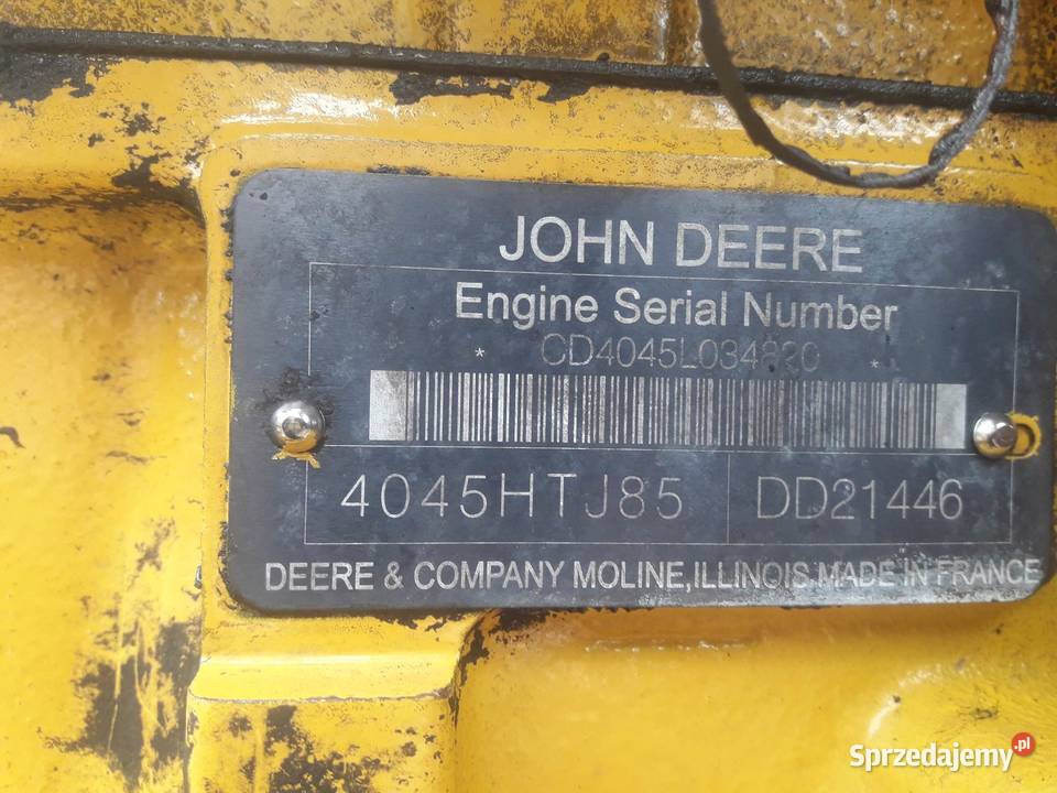 John Deere 1010D silnik 4045 HTJ 85 common rail Jarosławiec