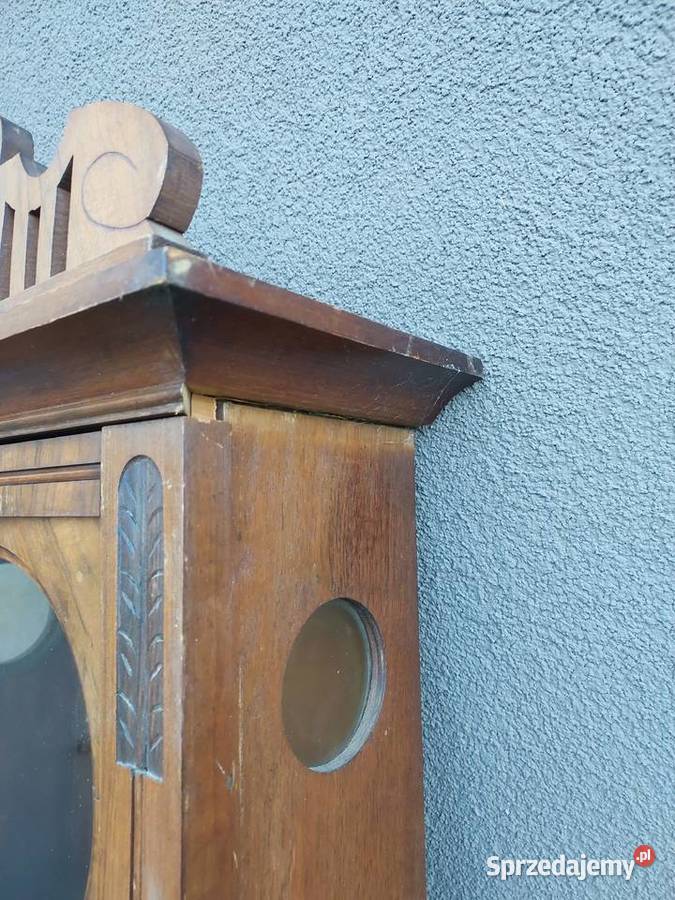 S096 Skrzynia obudowa starego zegara fazowane pomorskie Tczew