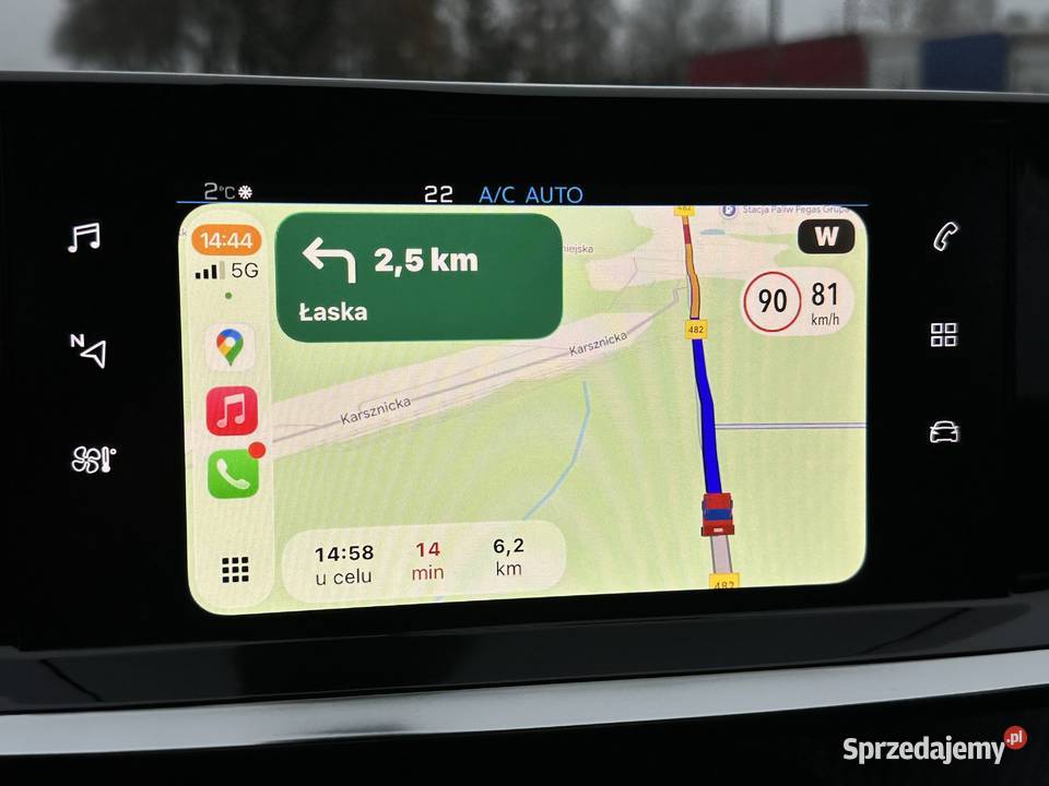 Peugeot 2008 II ALLURE TURBO 131 AUTOMAT 8biegów 66950km Zduńska Wola