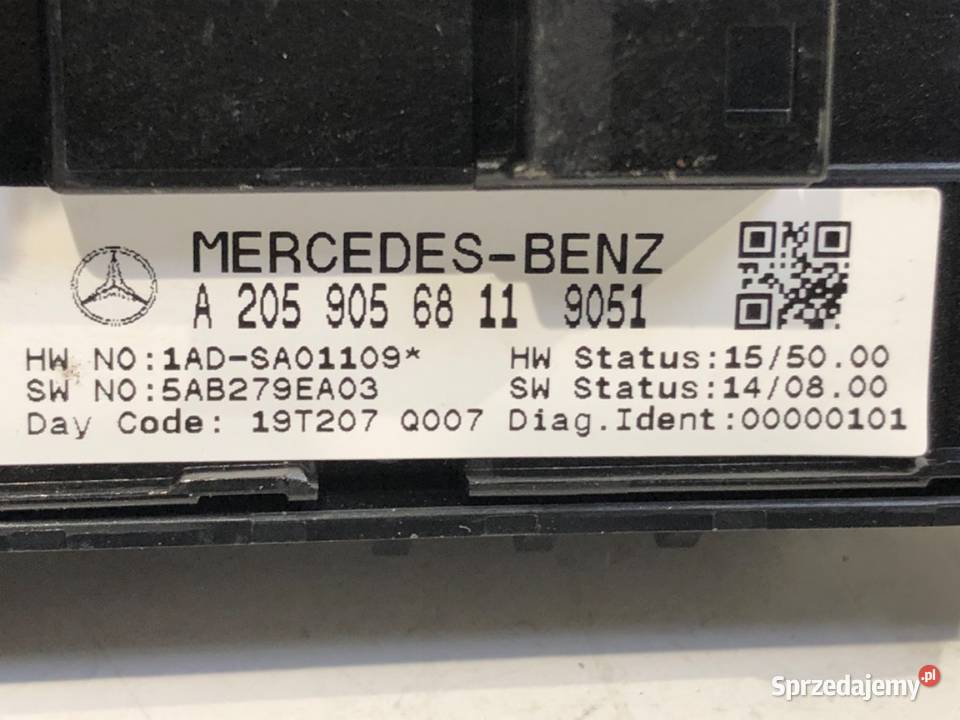 PRZEŁĄCZNIK SZYB MERCEDES GLC A2059056811 SUV