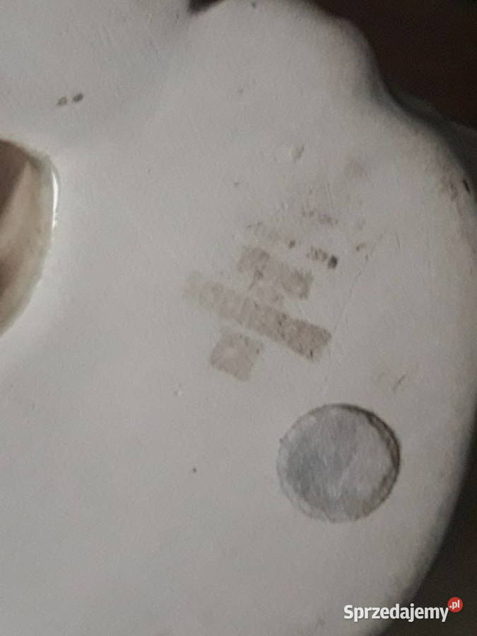 Jeleń z płowym wiedeńska ceramika artystyczna Janów Lubelski