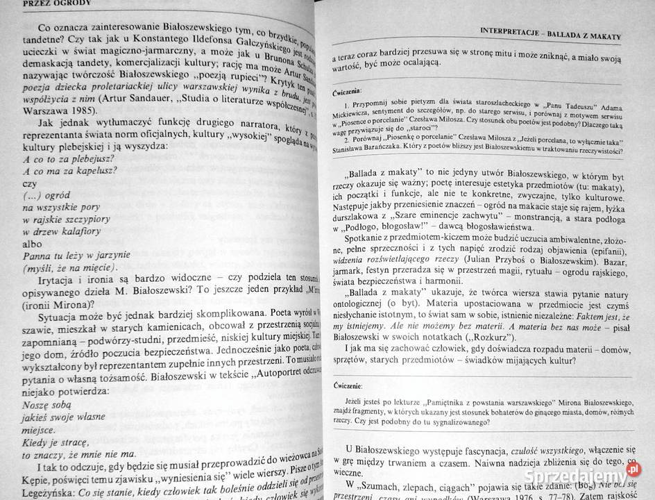 Szkolny przewodnik poezji XX w Antologie eseje lubelskie