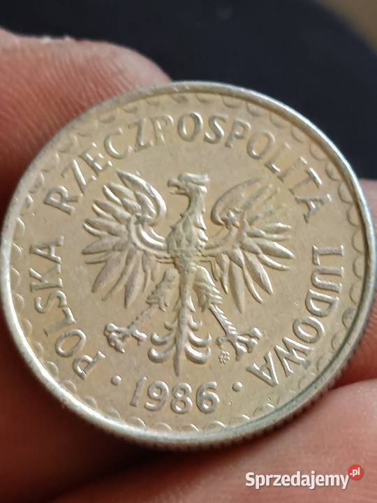Sprzedam monete 1 zloty 1986 r mala skretka Kolekcje Chełm
