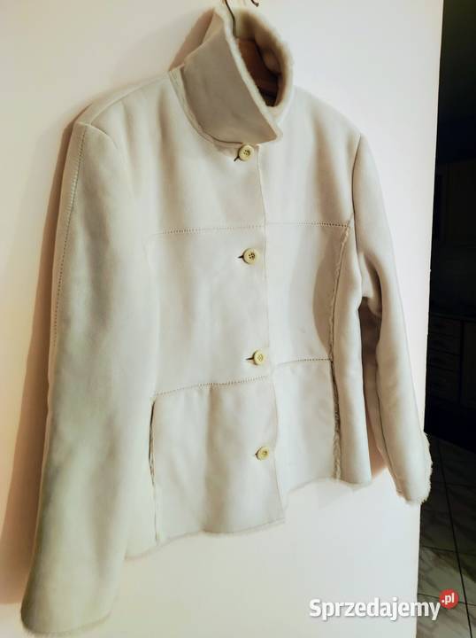 Kożuszek sztuczny biały damski prawdziwy Kożuszek Kurtki i płaszcze Białystok