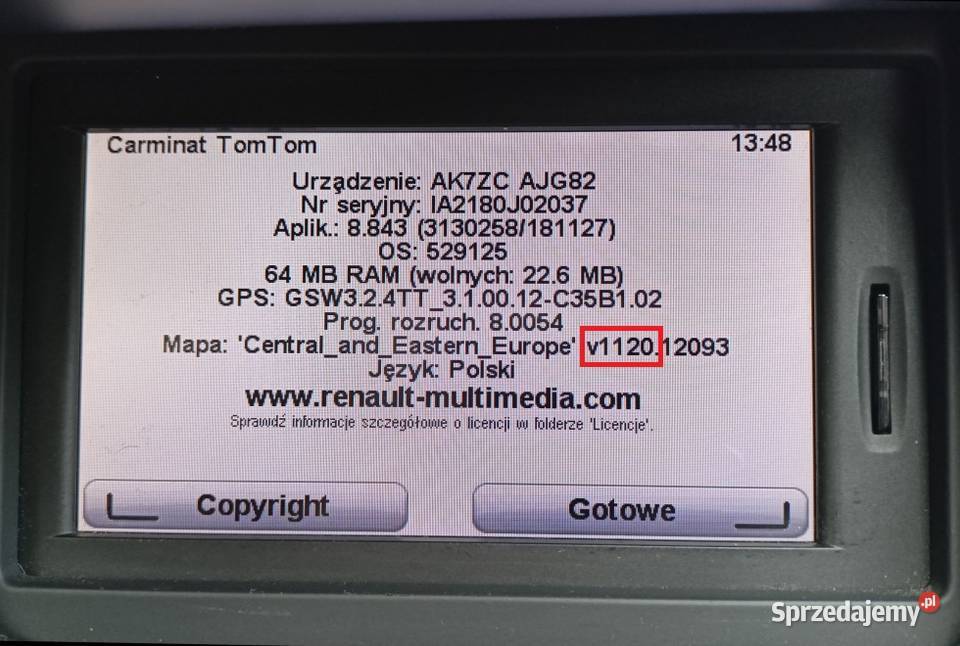 Aktualizacja TomTom mapy 2024 r wszystkie Łódź