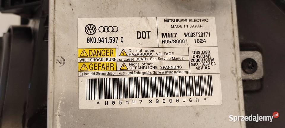 AUDI A7 4G LAMPA PRAWY PRZÓD ANGLIK RHD