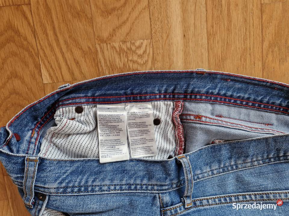 Spodnie męskie dżinsy niebieskie Tommy Hilfiger Rozmiar S Bibice sprzedam