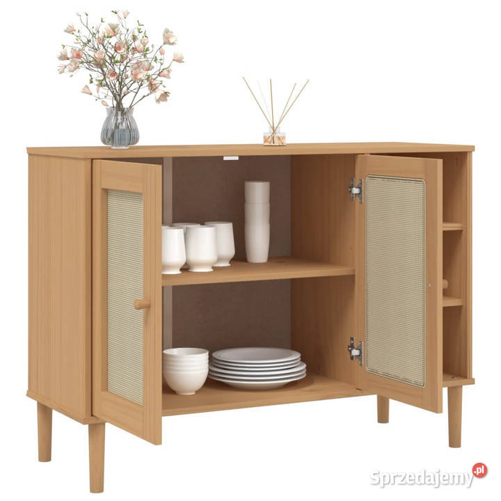 Szafka SENJA imitacja rattanu brązowa 112x40x80 sprzedam