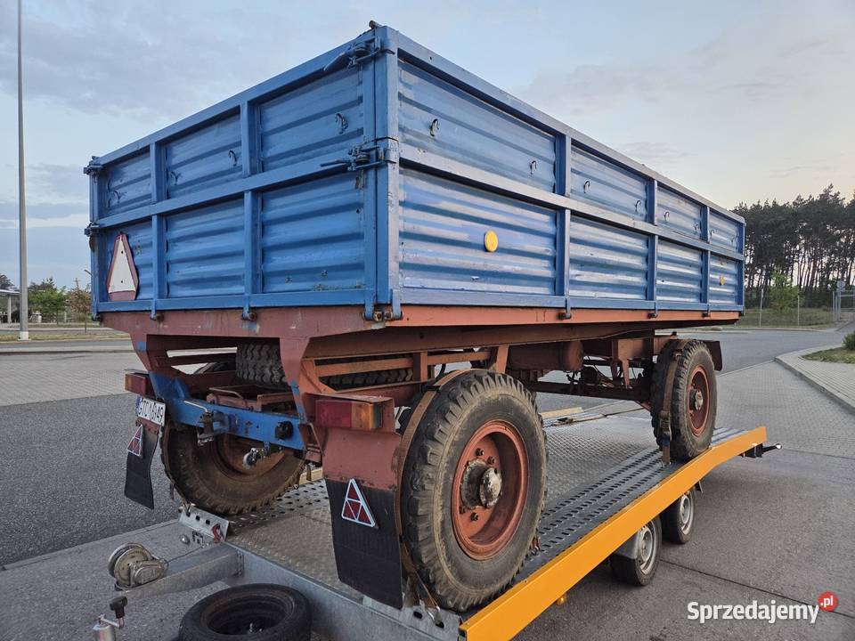 Przyczepa rolnicza Autosan Sanok D50 6ton nieuszkodzony Złoczew