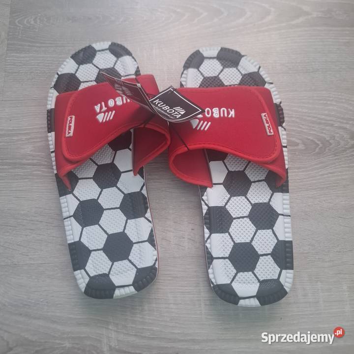Klapki Kubota męskie piłkarskie czerwone rozmiar Bolesławiec