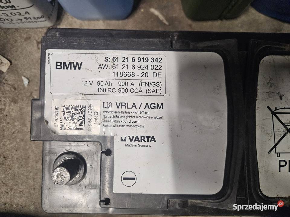 Akumulator warta agm bmw 90 ah 900A osobowe Lipa