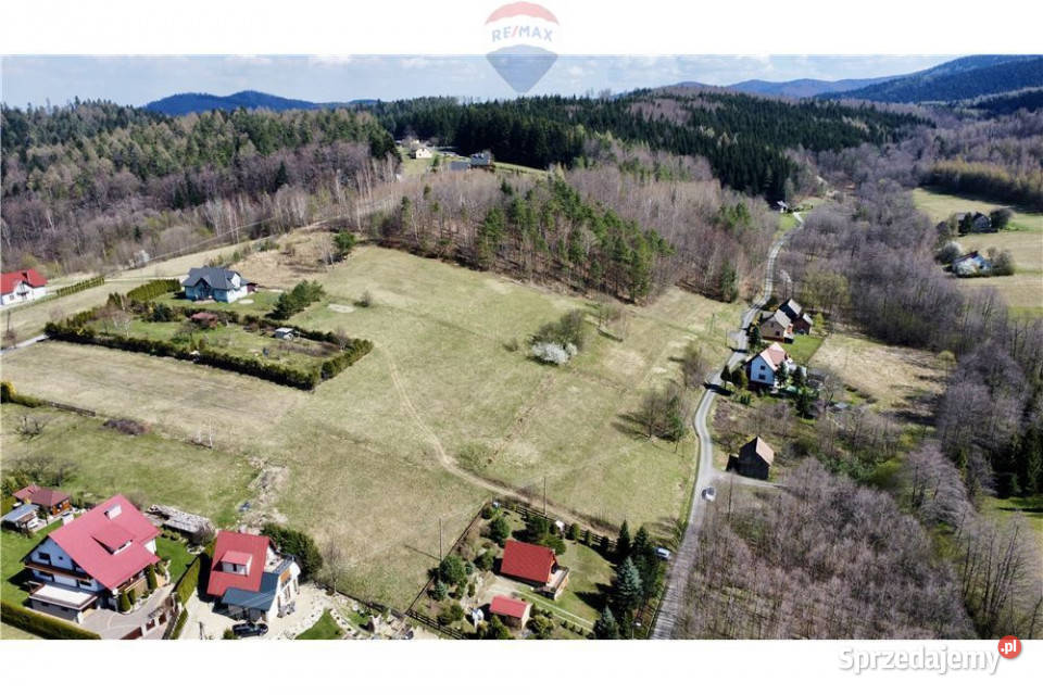 Działka w górach widokowa w sercu Beskidu Małego małopolskie Zagórnik