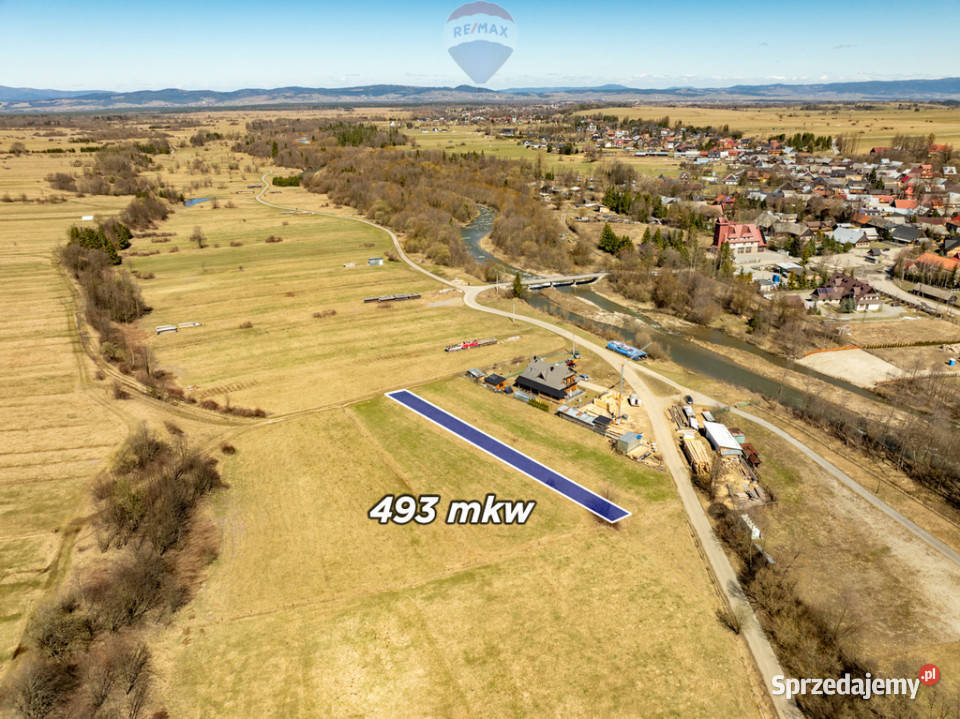 DZIAŁKA BUDOWLANA CHOCHOŁÓW 493m2 Sprzedaż Chochołów sprzedam