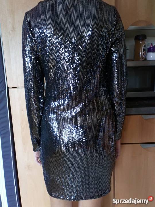 LOOK nowa błuszcząca mała czarna 42 małopolskie