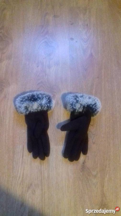Rękawiczki z futerkiem Dla kobiet Dodatki Iława
