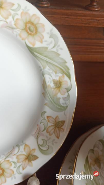 Filiżanka z talerzykiem deserowym DUCHESS Porcelana i szkło Gdańsk sprzedam