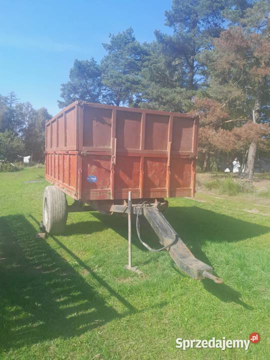Przyczepa jedno osiowa wywrot Przyczepy rolnicze Łebno sprzedam