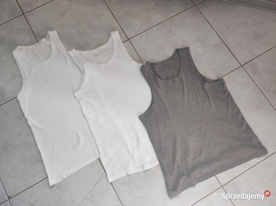 bawełniana koszulka bokserka podkoszulek tshirt Odzież i bielizna męska