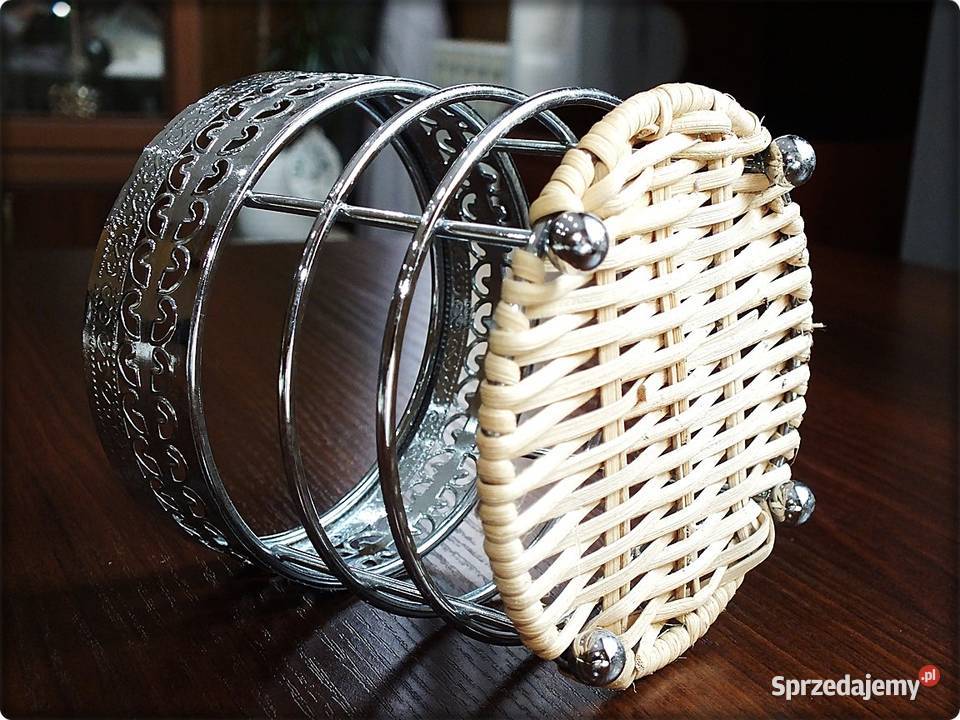 Koszyk Koszyczek na sztucce z PRL Nowy nie Żary