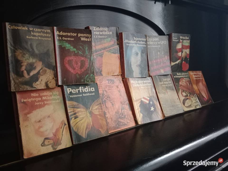 Zestaw 13 książek z PRL Kryminał i Sensacja Ruda Śląska