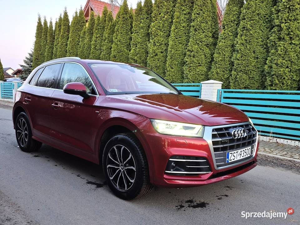 Audi Q5 nowy Polski Salon 1 właściciel kurtyny powietrzne zachodniopomorskie Stargard
