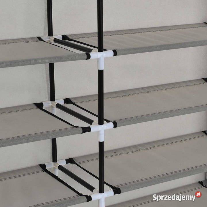 Szafka na buty z osłoną szara 115x28x110 tkanina mazowieckie Warszawa