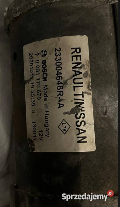 ROZRUSZNIK BOSCH 233004646R 0001170679 Renault Łódź