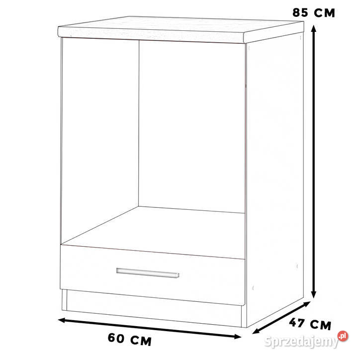 Szafka Kuchenna Stojąca Piekarnik Blat 60 Blande 60cm