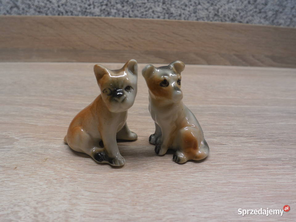 Figurki pieski 2 miniatury Raszków